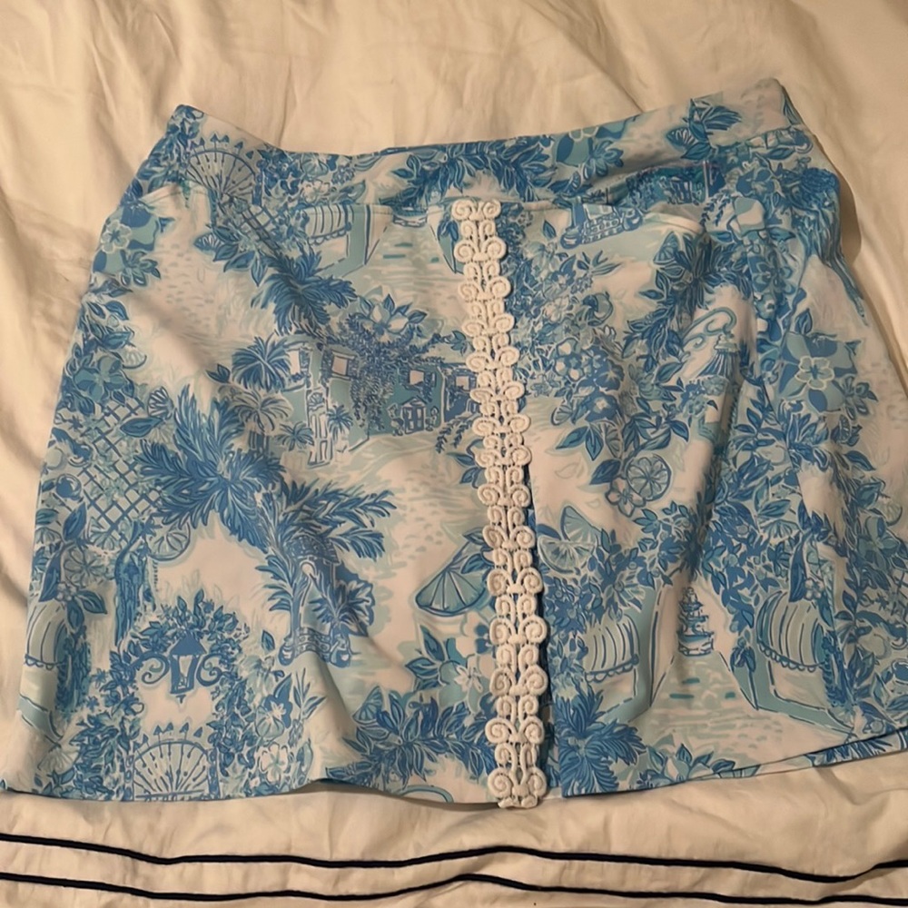 Lilly Pulitzer Appliqué Skort size XL